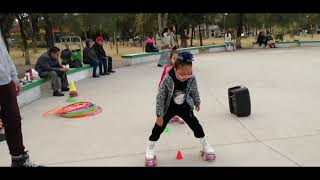 Ejercicios en patines quads circuitos roller skate [upl. by Yelac]