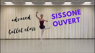 httpswwwprimaballetclasscom Sissone Ouvert  Centre  Advanced [upl. by Assiar]