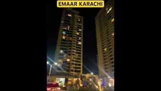 NIGHT VIEW EMAAR KARACHI  PAKISTAN 🇵🇰 emaar emaarpakistan nightview buildingssharesubscribe [upl. by Ahtibbat888]