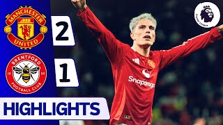 Manchester United vs Brentford 21  Highlights amp Goals  Premier League 202425 [upl. by Loveridge]