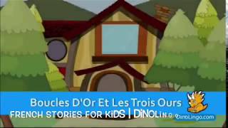 French Books for kids  The Three Bears  Learn French for kids  Dinolingo [upl. by Hammerskjold]