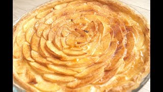 Tarte aux pommes base crème patissière [upl. by Drofwarc]