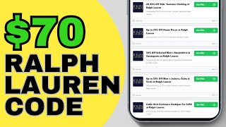 How To Get 70 Ralph Lauren Promo Code [upl. by Laehpar]