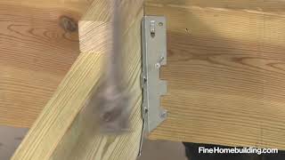 How to Install a Joist Hanger [upl. by Fenelia912]