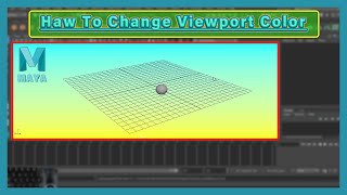 How To Change Maya Viewport Color  Maya Tutorial In Hindi  Ak Studio [upl. by Nywles50]