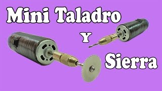 Cómo Hacer Un Mini Sierra y Taladro Potente Muy fácil de hacer [upl. by Rednas]