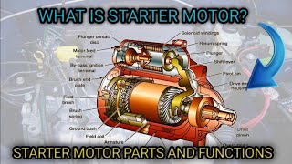 starter motor check and service all partsarmature checkoverrunning clutch checkbrush check [upl. by Umeko]