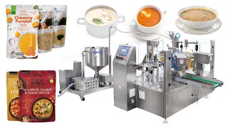 Automatic Rotary Retort Pouch Bag Packaging Machine For Hot Sauce Seasoning Packing [upl. by Elinnet]