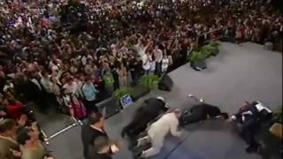 Benny Hinn Curses Critics Brings Jesus on Stage [upl. by Kalk]