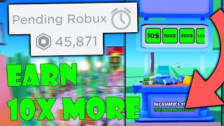 EASY METHODS to earn 10x MORE ROBUX in Pls Donate 💰 [upl. by Arateehc]