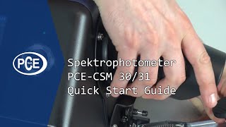 Spektralphotometer PCECSM 3031 Quick Start Guide [upl. by Trebbor666]