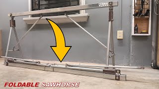 DIY Steel Sawhorse folding [upl. by Retha]