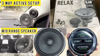 BEST CAR SPEAKER 3 WAY vs 2 WAY Active Audio Setup vs MID RANGE  इतनी कन्फ्यूजन  😕 [upl. by Calvinna]