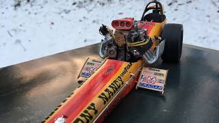 Revell 1 16 scale Tony Nancy Wynn’s Sizzler FE Top Fuel Dragster build [upl. by Amaras845]