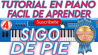 🔥TUTORIAL EN PIANO  quotSIGO DE PIEquot  MARNELLYS OCASIO  2022🔥 [upl. by Lowndes417]