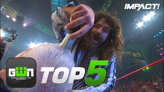 5 Most HARDCORE Haircuts in IMPACT History  GWN Top 5 [upl. by Shayn]