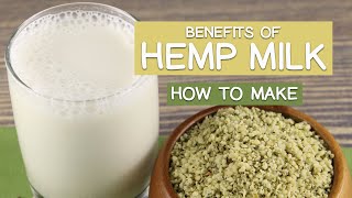 Benefits of Hemp Milk 2 Reasons to Drink It  Plus How to Make [upl. by Ikkim]