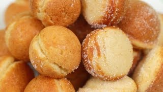 Baby Castella and Suzu Castella Recipe Small Kasutera Cake using Takoyaki Pan  Cooking with Dog [upl. by Wilfreda161]