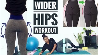 BEST EXERCISES FOR WIDERCURVIER HIPS amp GLUTESGet Rid Of Hip DipsJanekate Fitness [upl. by Poul]