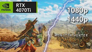 Unbelievable Monster Hunter Wilds on RTX 4070 Ti  No dlss [upl. by Bridget260]