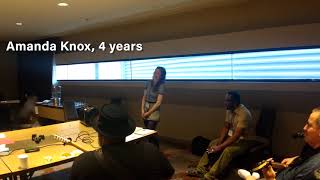 Amanda Knox rehearses quotFeeling Goodquot with the Exoneree Band [upl. by Pablo]