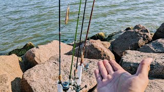 Galveston JETTY Fishing FT Reel BIG Fishing 4K AUGUST 2024 [upl. by Shena109]