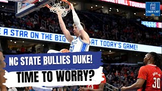 Duke gets BULLIED out of ACC Tournament by NC State SHOULD WE BE WORRIED  Crazie Cast [upl. by Bravin154]