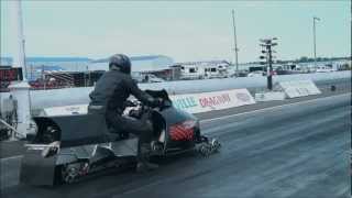 Fastest snowmobile in the world Napierville Dragway [upl. by Vookles302]