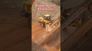 Britador de seixo em produção [upl. by Mailiw]