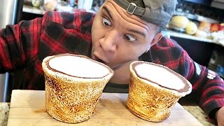 DIY GIANT MARSHMALLOW SHOT GLASSES TASTE TEST [upl. by Devona300]