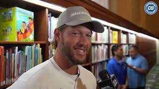 Clayton Kershaw proud to be part of Los Angeles Dodgers Foundation reading event [upl. by Eednak274]