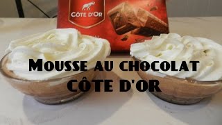 Mousse au chocolat Côte dOr Super facile [upl. by Lander]