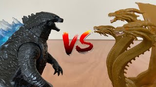 Godzilla vs King Ghidorah Stop Motion [upl. by Airamas]