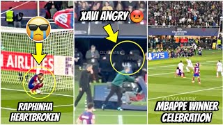 😭Rafinha hits the ground from heartbreak and Xavi threw his jacket at players corridor REACTIONS [upl. by Yht292]