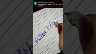 How to write the alphabet AtoZ in cursive writingHandwriting practicecursivehandwriting our name [upl. by Ezar]