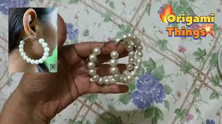 Make Ear Rings Just One Minutes  How to make Ear Rings For Personal Use [upl. by Wun]