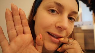 ASMR  De Stressing with Spit Painting 💆👩🏻‍🎨 [upl. by Mani]