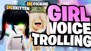 GIRL VOICE TROLLING My THIRSTY Friend On Roblox… HILARIOUS 🤣 [upl. by Anoynek]