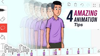 4 Amazing tips to make your Animation better  Flipaclip tutorial [upl. by Fleischer]