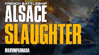 French Battleship Alsace A Masterclass in Naval Warfare  World of Warships [upl. by Saxena439]