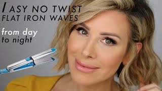 How to CURL Short Hair with a STRAIGHTENER  FLAT IRON WAVES  Dominique Sachse [upl. by Bobbee]