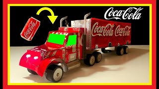 CAMION de COCA COLA con latas y luces led  coca cola navidad camion navideño [upl. by Vevine211]