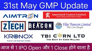 Ztech India IPO  TBI Corn IPO  Kronox Lab Sciences IPO  Aimtron Electronic IPO  All IPO GMP [upl. by Kondon]