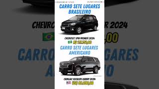 Diferença entre carro brasileiros e americano [upl. by Enidlarej]