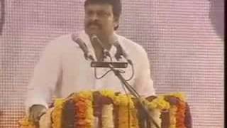 Chiranjeevi launches Praja Rajyam party in Tirupati [upl. by Ahsikat650]