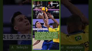 Paris 2024 Brasil estreia com derrota para Itália no vôlei masculino [upl. by Aneeuqahs946]