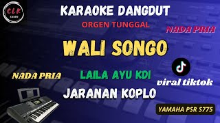 WALI SONGO  LAILA AYU KDI VIRAL TRENDING Karaoke Nada PRIA CLK Karaoke [upl. by Eliga]