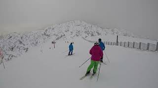 Steinplatte Skifahren zum ersten Tag der Saison  Waidring Tirol Österreich [upl. by Leiahtan576]