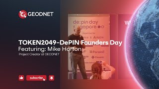 GEODNET at Token2049 Singapore  DePIN Day Highlights [upl. by Atirys]