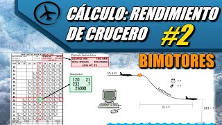 Cálculo de Rendimiento de Crucero Bimotores Parte 2  Performance [upl. by Htessil]